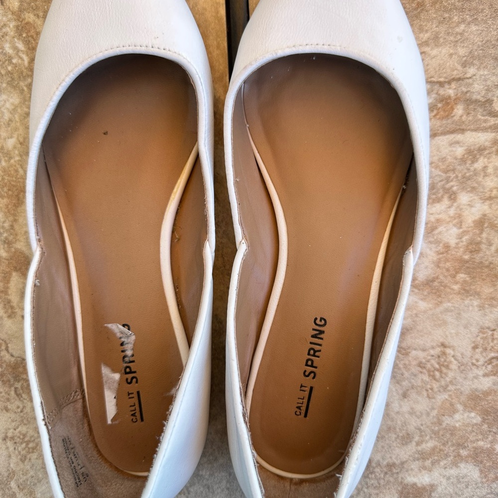 Call It Spring Women's Cream Flats